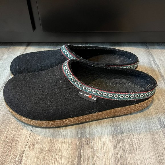 Haflinger Shoes Haflinger Classic Wool Grizzly Clog Slipper Black Eur 44 Us M 1115 Poshmark